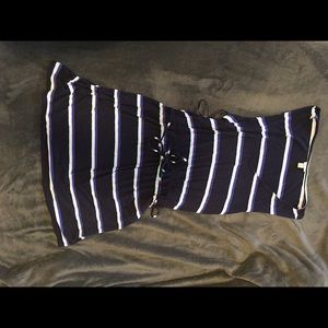 Navy Blue striped dress